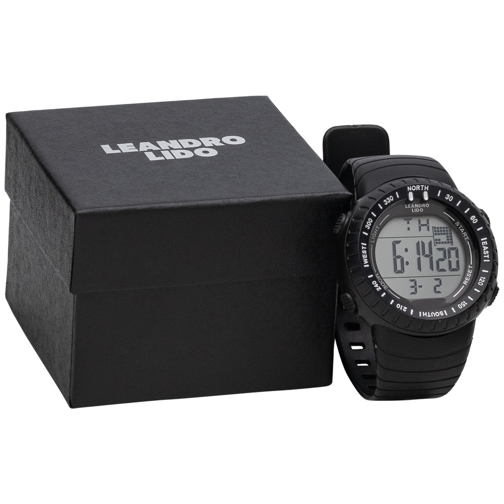 LEANDRO LIDO "Vescia" Unisex Sport Uhr schwarz/weiß
