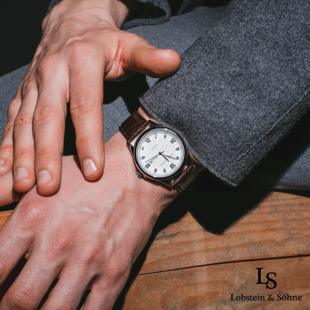 Lobstein & Söhne® "Augustus" Uhr braun