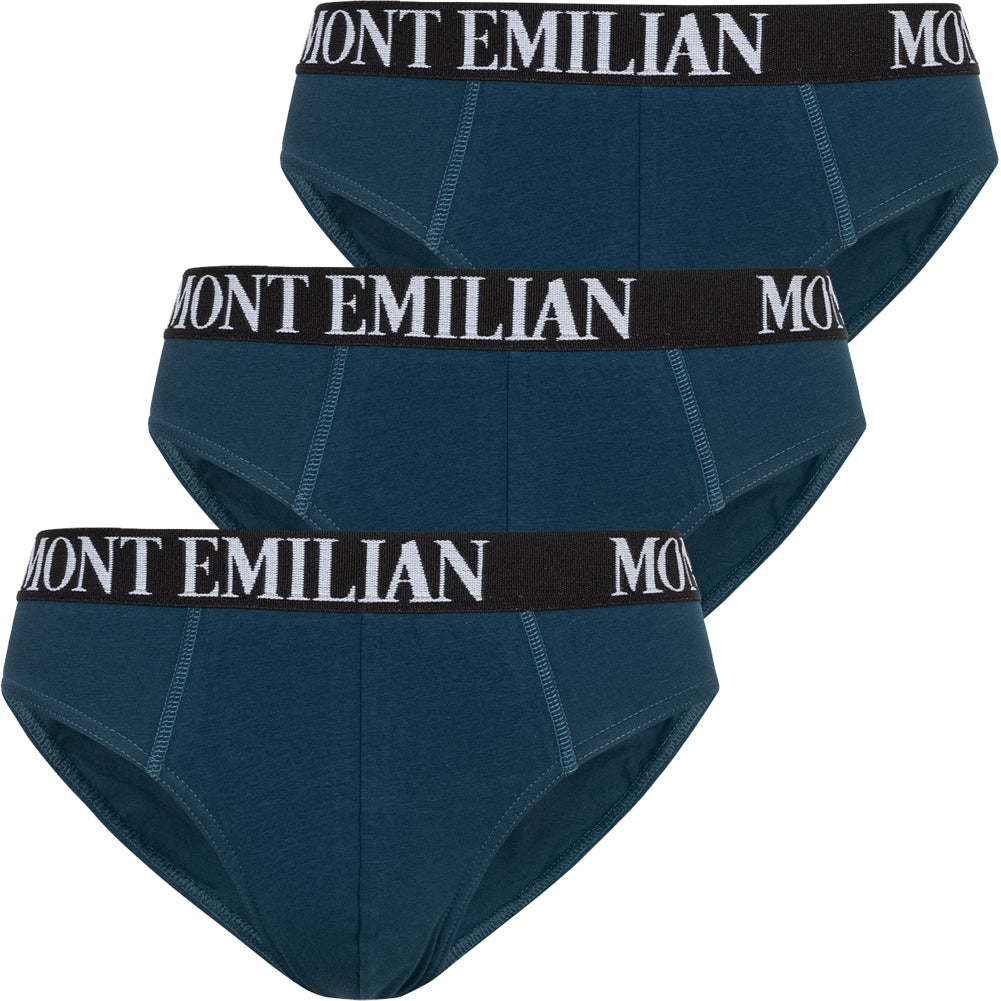 MONT EMILIAN "Avignon" Men Briefs Pack of 3 navy