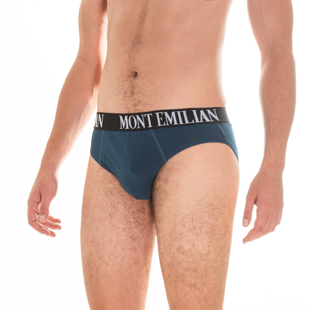 MONT EMILIAN "Avignon" Men Briefs Pack of 3 navy