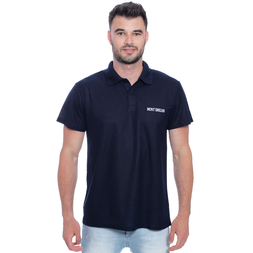 MONT EMILIAN "Caen" Men Basic Polo shirt navy