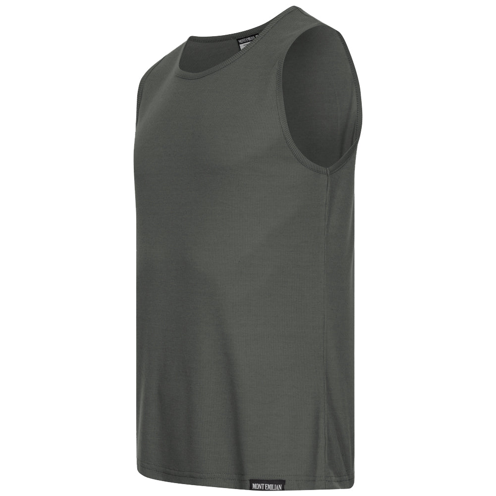 MONT EMILIAN "Ajaccio" Men Vest Pack of 2 grey