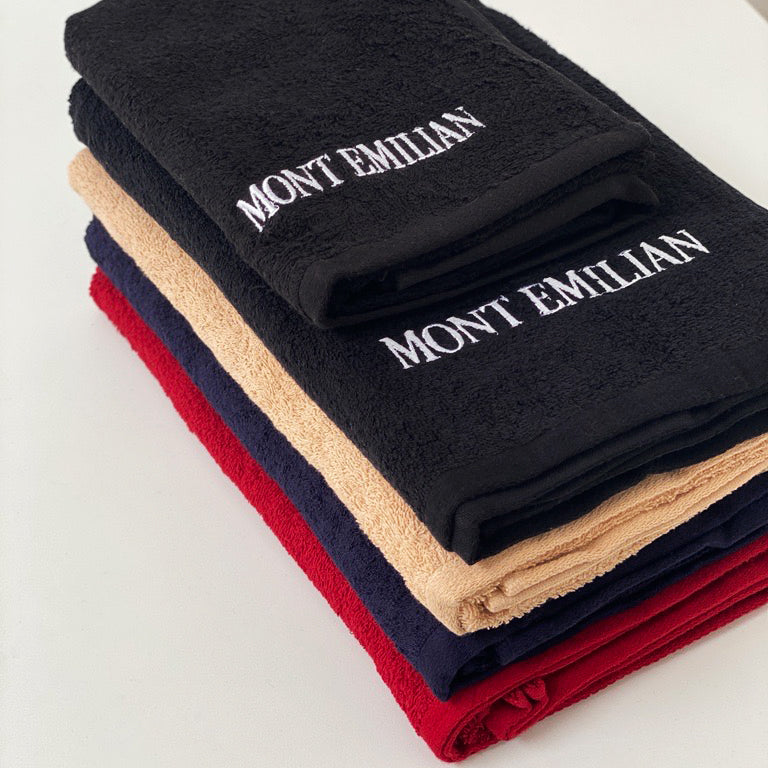 MONT EMILIAN "Annecy" Towel 100 x 50 cm black