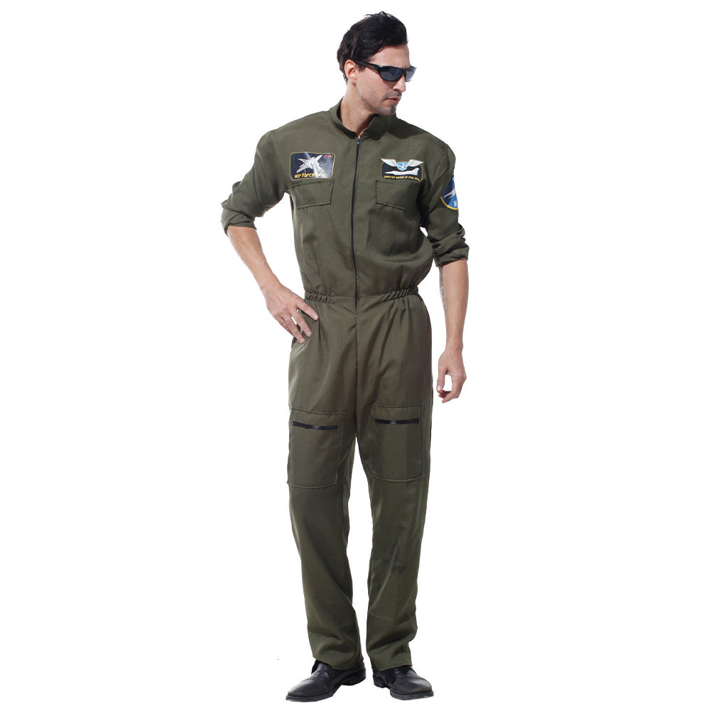 Pilot Kampfjet Kostüm "Air Force" MIESEPETER® grün