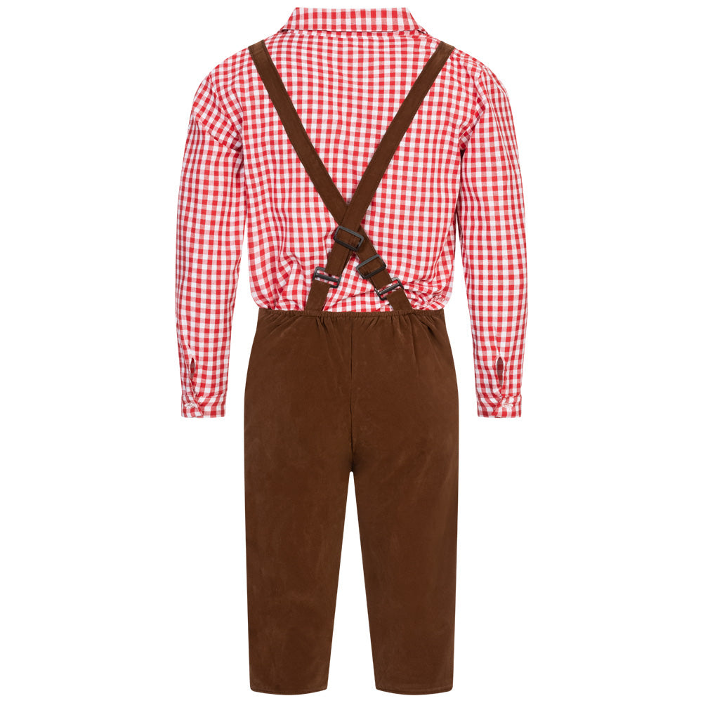 Trachtenset Herren Oktoberfest-Kostüm MIESEPETER® rot