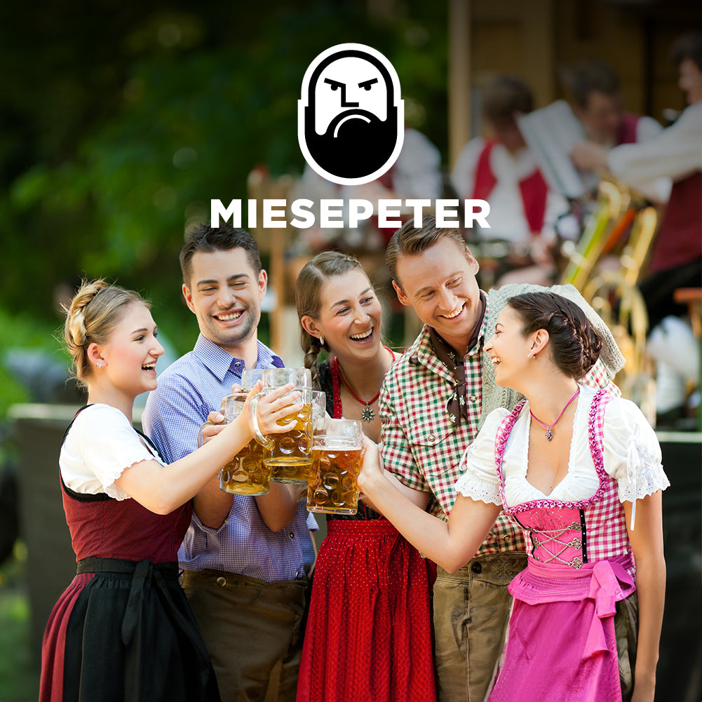 Trachtenset Herren Oktoberfest-Kostüm MIESEPETER® schwarz
