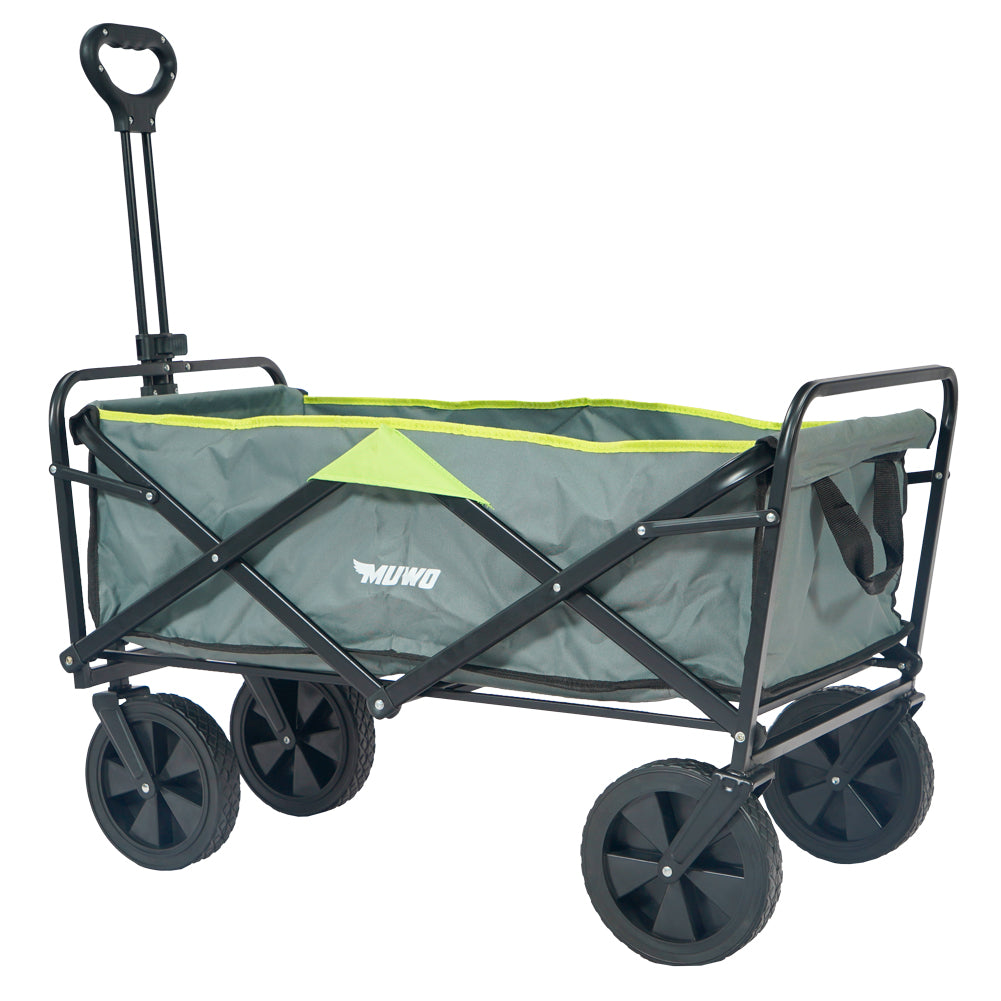 MUWO faltbarer Bollerwagen 100 L, max. 110 kg grün