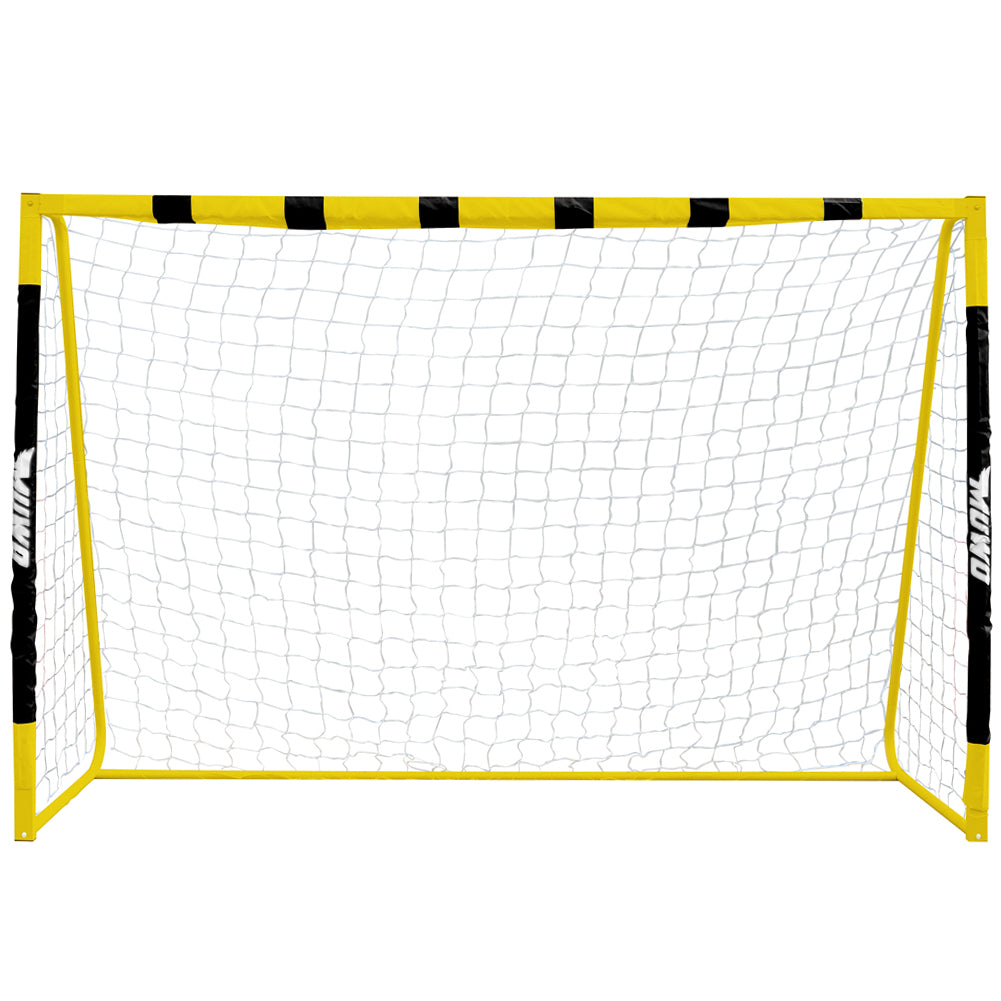 MUWO großes Fußballtor aus Stahl 3 x 2 m schwarz/gelb