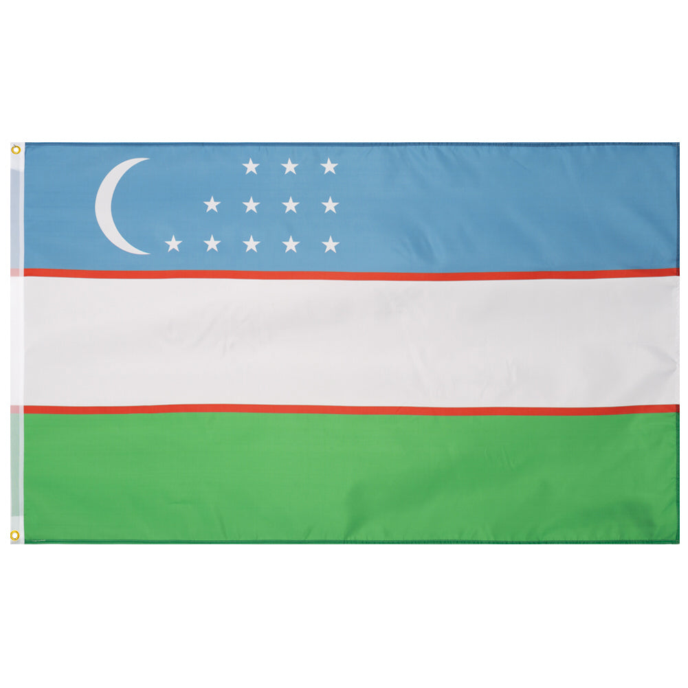 Uzbekistan Flag MUWO "Nations Together" 90 x 150 cm