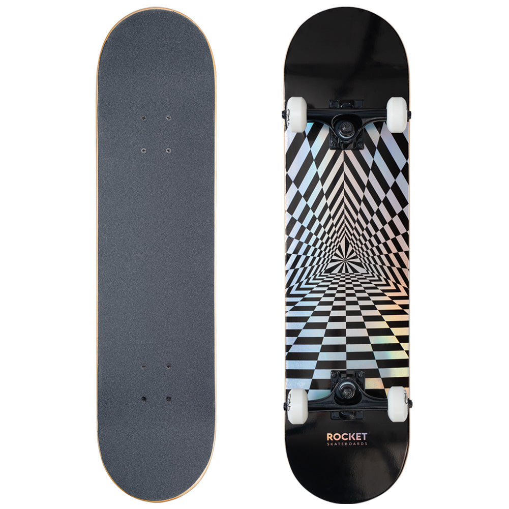 Rocket Prism Foil Silver 7.75" Skateboard RKT-COM-1554