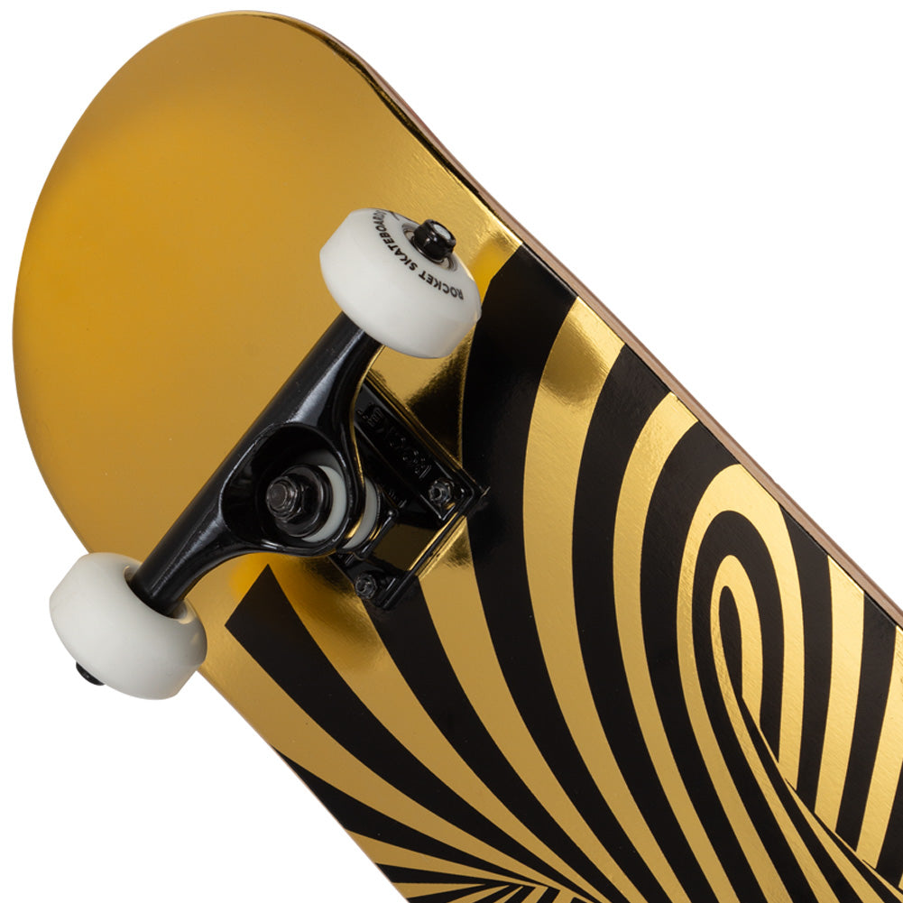 Rocket Twisted Foil Gold 7.50" Skateboard RKT-COM-1555