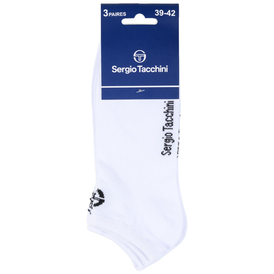 Sergio Tacchini Unisex Sneaker Socken 3 Paar weiß SA14165654