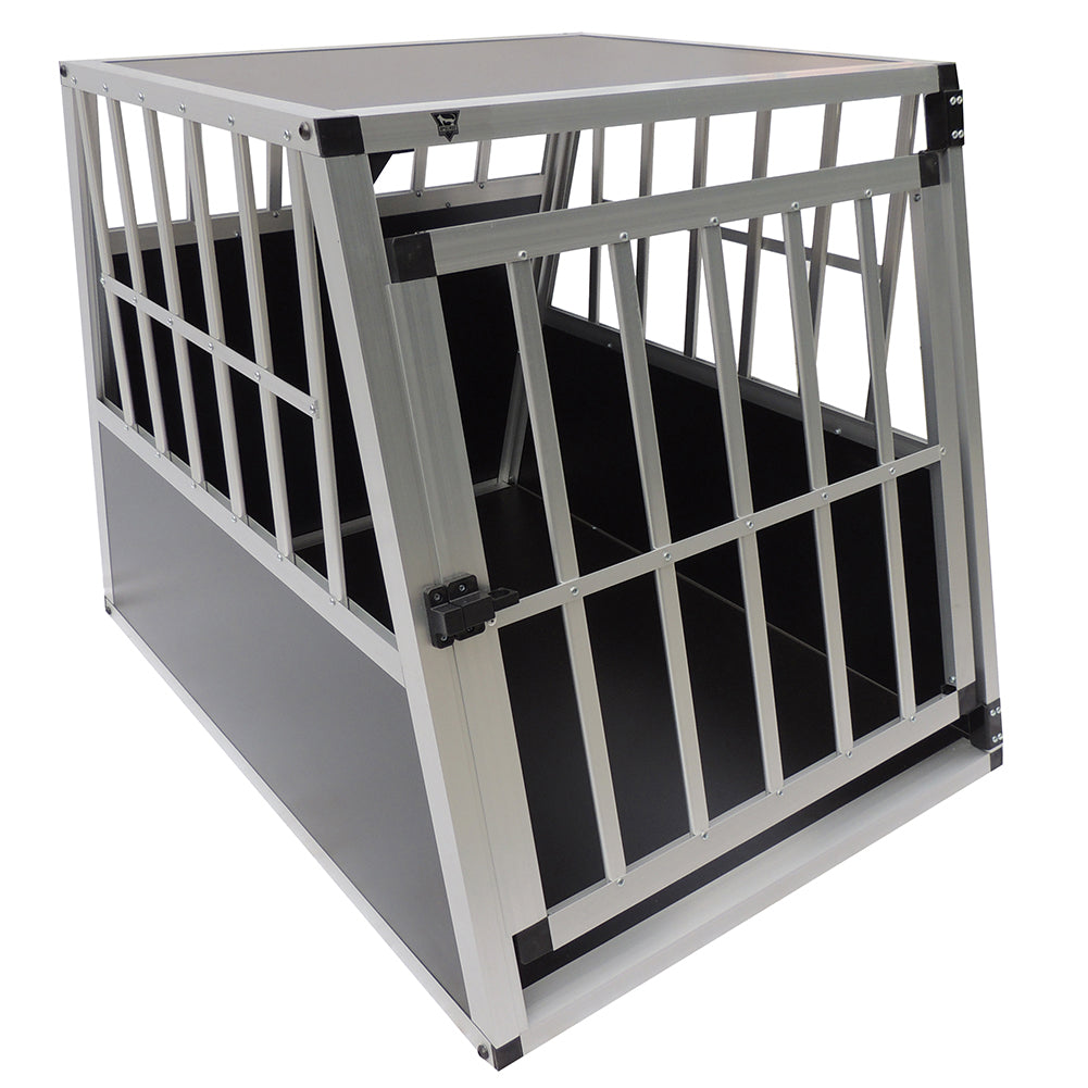 SPOCADO "Villa" Hunde Transportbox 91 x 69 x 65 cm schwarz/grau