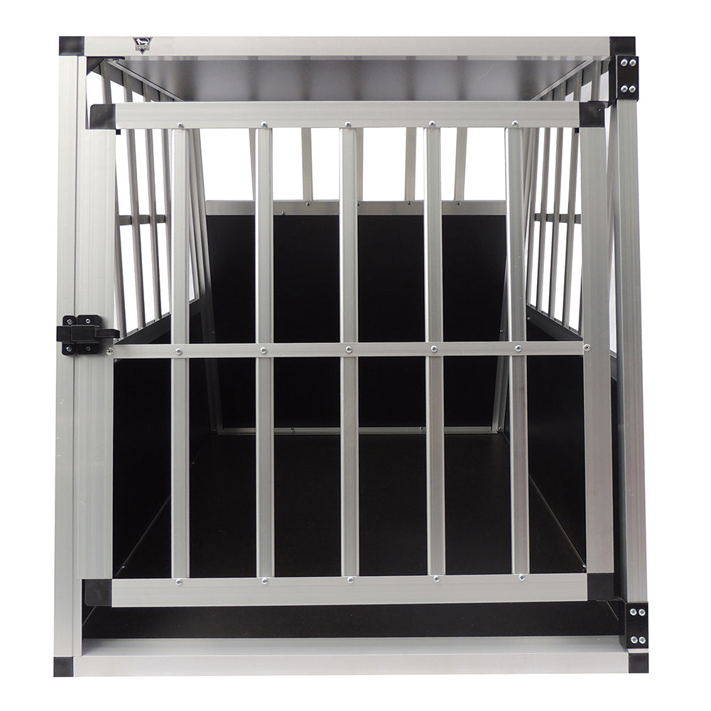 SPOCADO "Villa" Hunde Transportbox 91 x 69 x 65 cm schwarz/grau