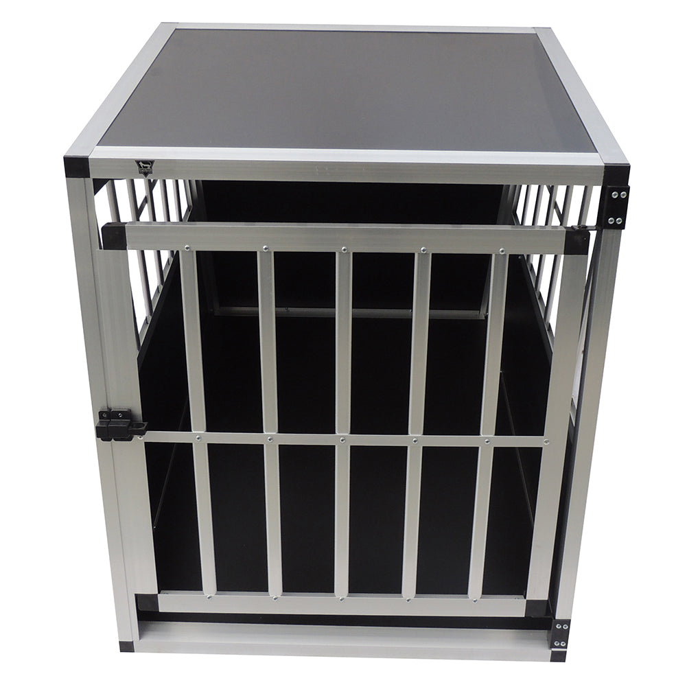 SPOCADO "Villa" Hunde Transportbox 91 x 69 x 65 cm schwarz/grau