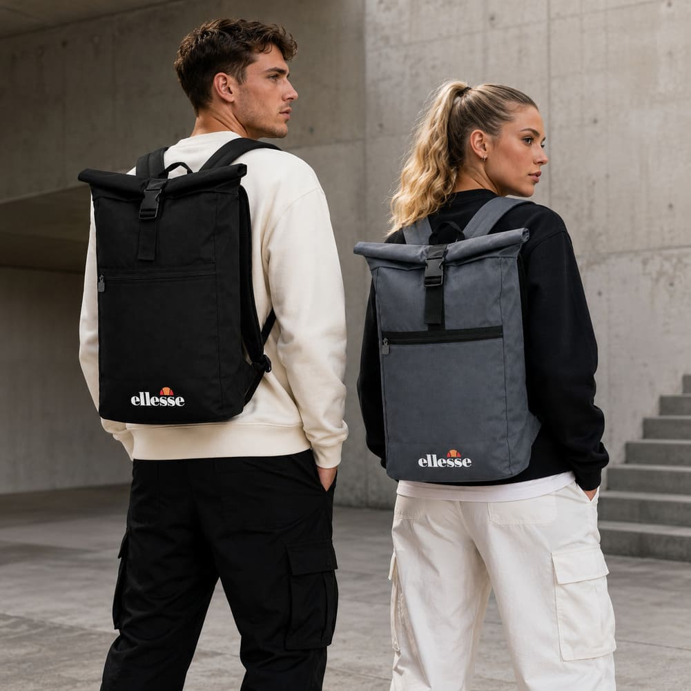 ellesse Venezia Roll-Top Unisex Rucksack 25 L SHBA4819-GREY