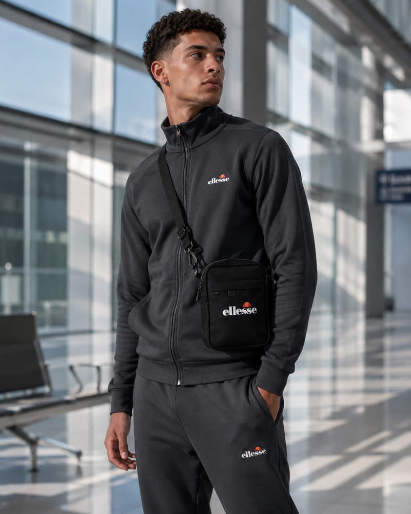 ellesse Manifatto Unisex Messenger Bag SHBA4820-BLACK