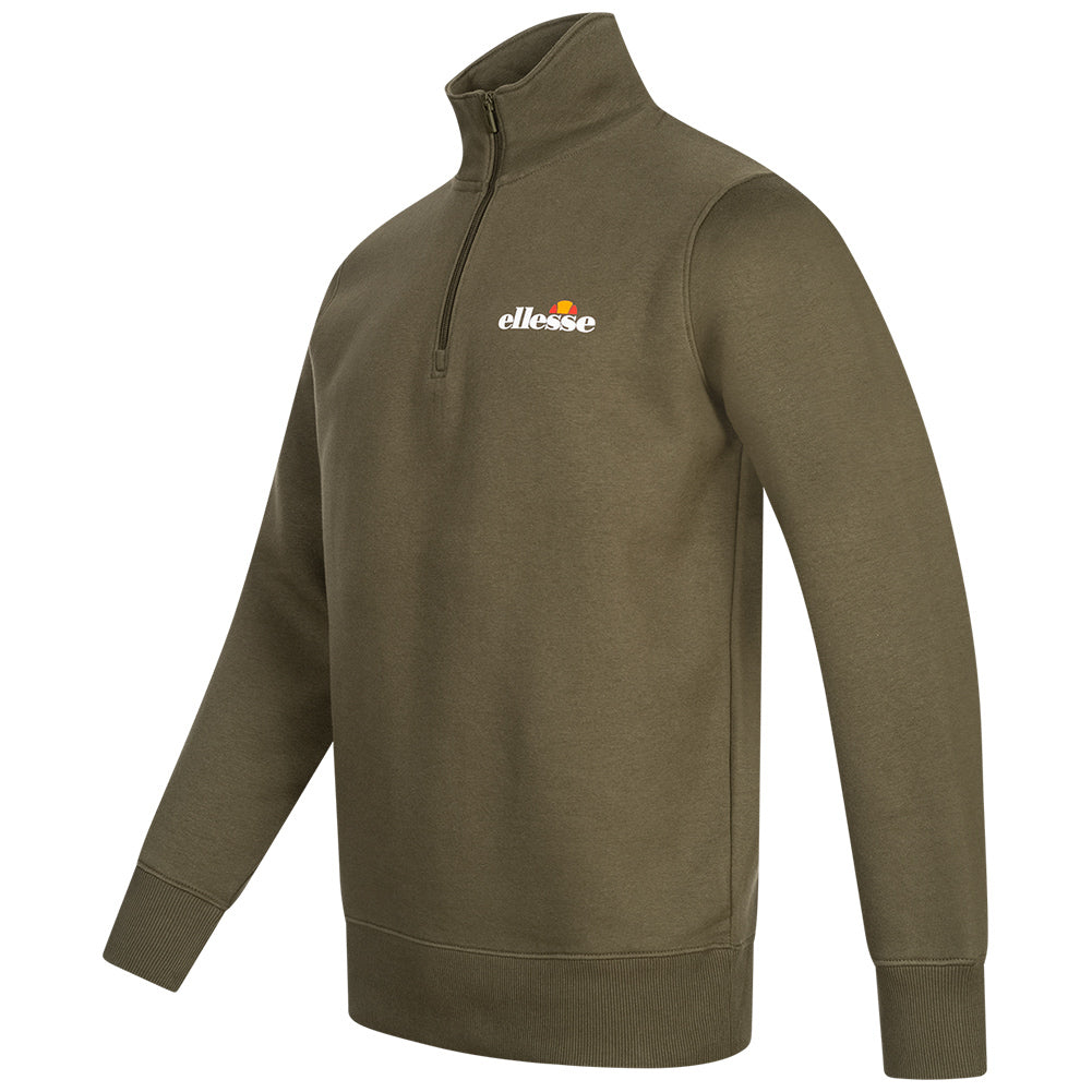 ellesse Benevento Herren 1/4-Zip Sweatshirt SOP23856-Khaki