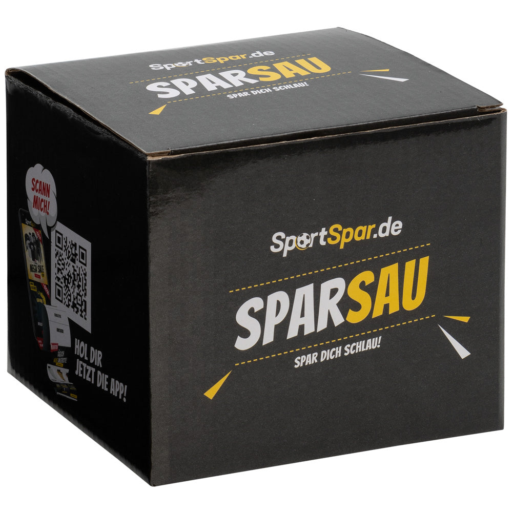 SportSpar.de "SparSau" Ceramic Piggy Bank gold