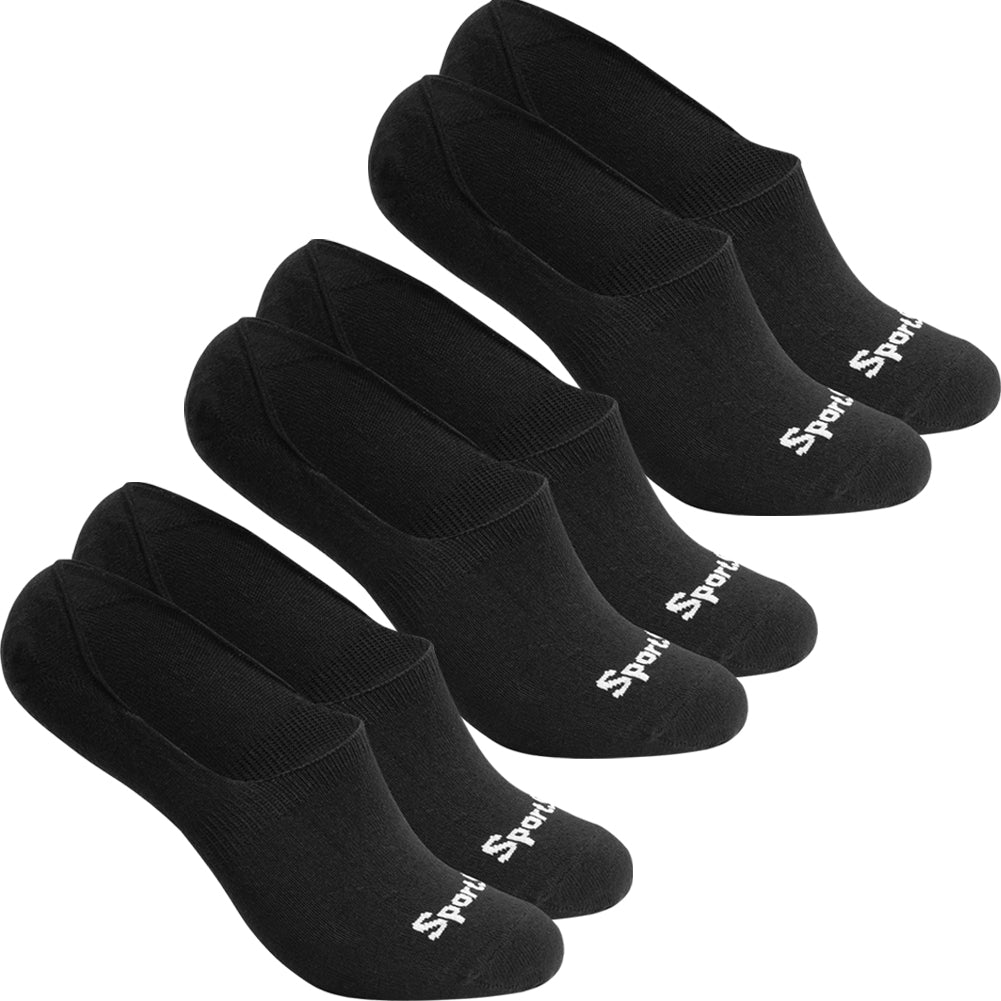 SportSpar.de "Sparlinge" Invisible Socks Sneaker Socks 3 Pairs black