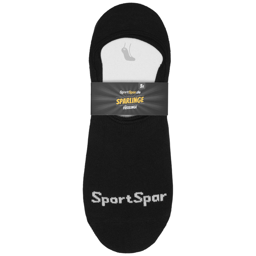 SportSpar.de "Sparlinge" Invisible Socks Sneaker Socks 3 Pairs black