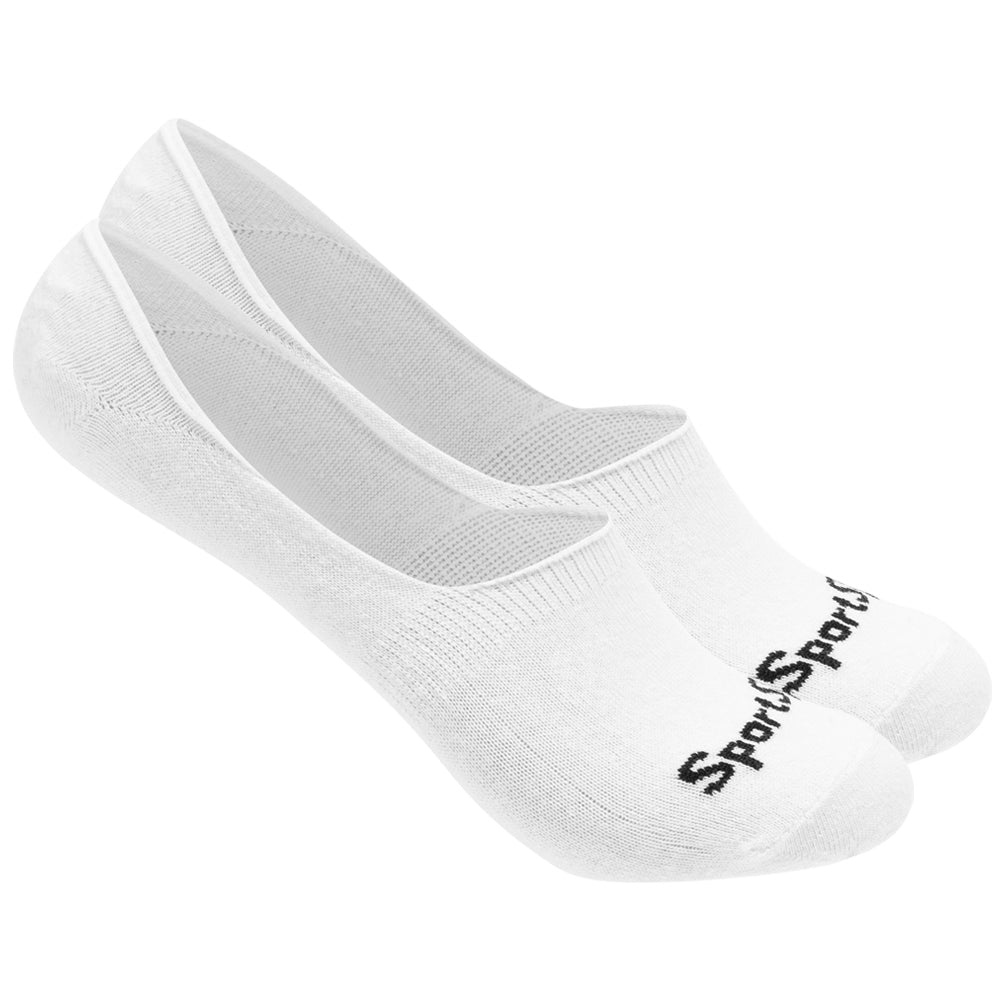SportSpar.de "Sparlinge" Invisible Socks Sneaker Socks 3 Pairs white