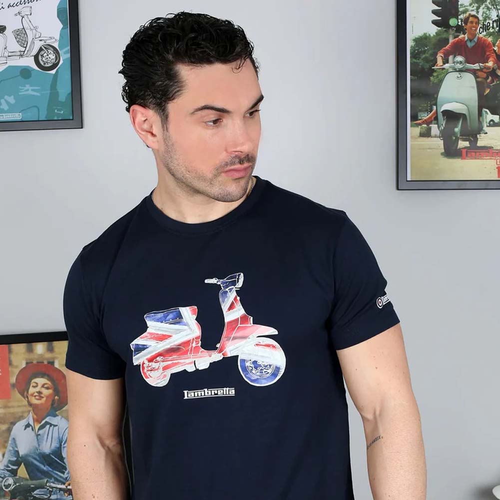 Lambretta Scooter Flag Tee Herren T-Shirt SS1208-NVY