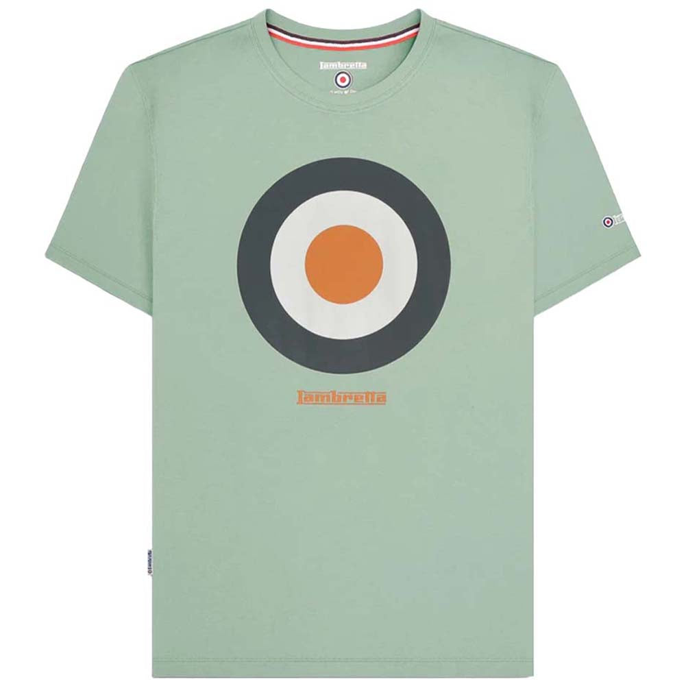 Lambretta Target Tee Herren T-Shirt SS3846-ICE-GRN