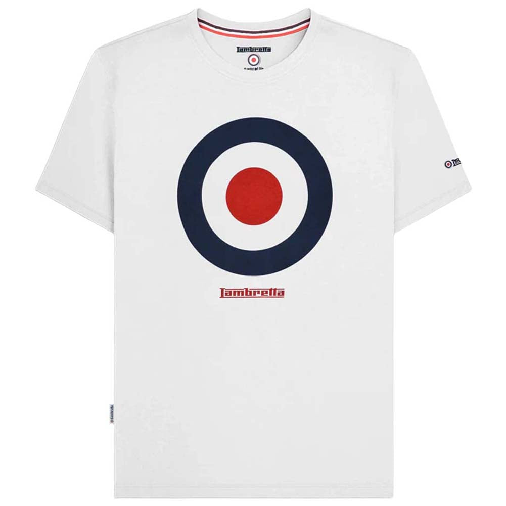 Lambretta Target Tee Herren T-Shirt SS3846-WHITE