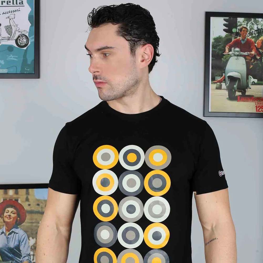 Lambretta Mod Target Tee Herren T-Shirt SS6010-BLACK