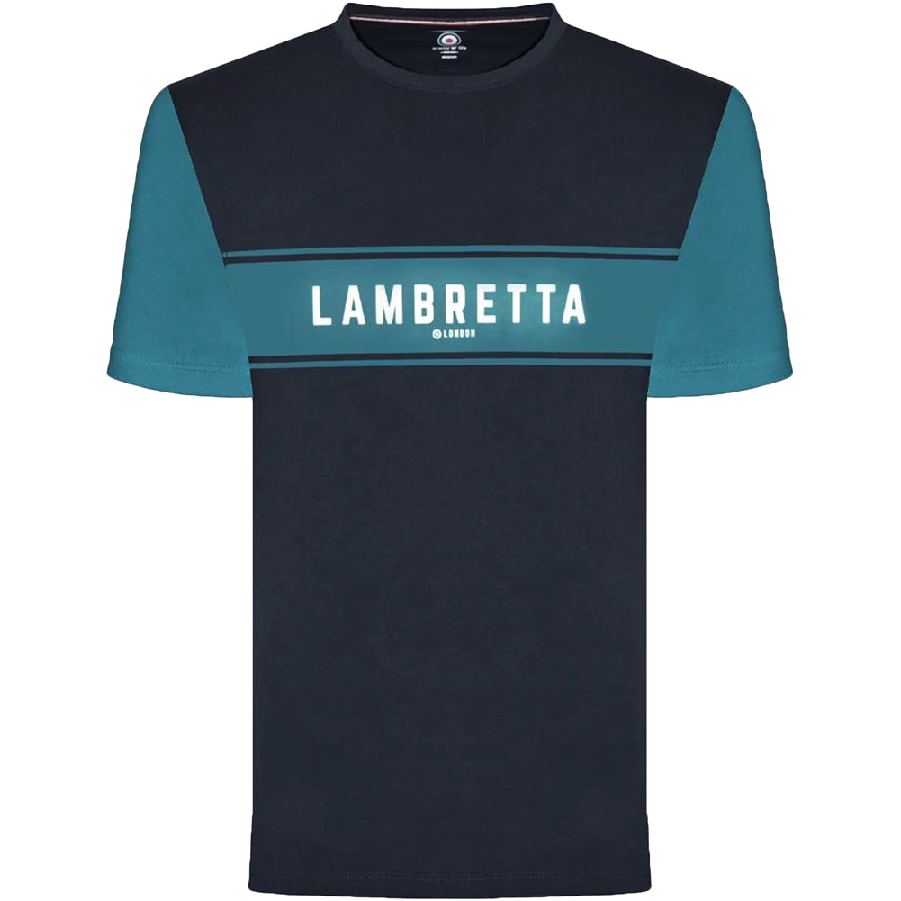 Lambretta Coral Herren T-Shirt SS9819-NVY/BLUCRL