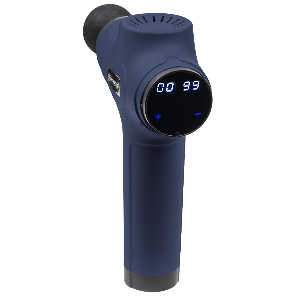 SPORTINATOR "Level Up" Massagepistole inkl. Zubehör blau
