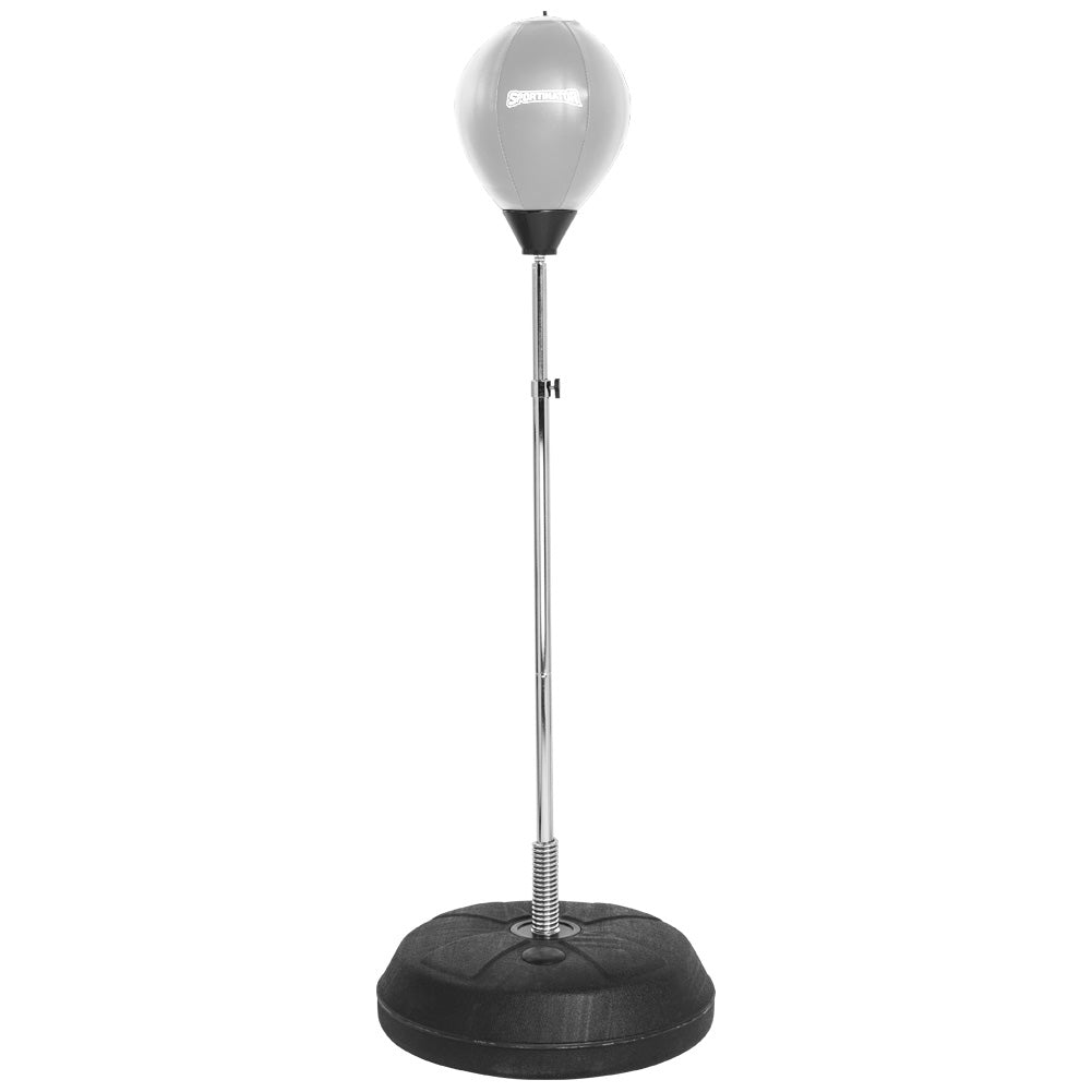 SPORTINATOR Punchingball Boxstand Standbox-Trainer inkl. Boxbirne & Boxhandschuhen grau