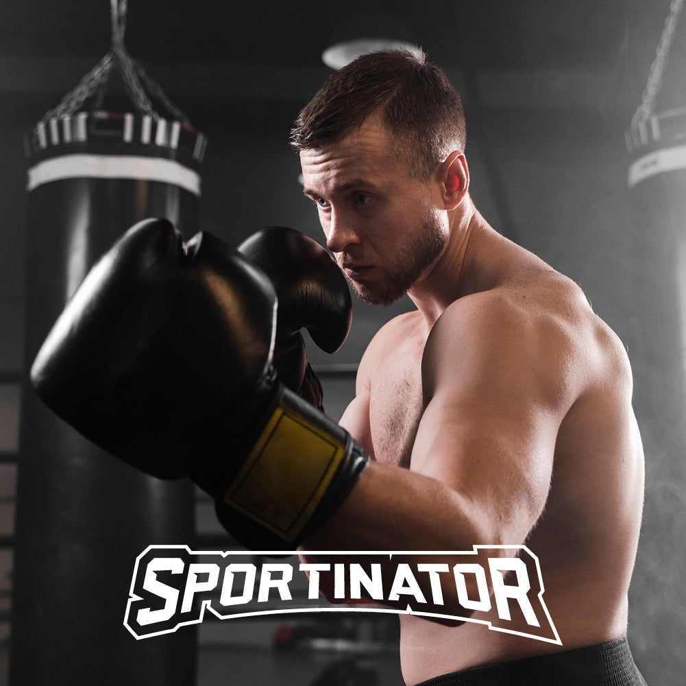 SPORTINATOR Punchingball Boxstand Standbox-Trainer inkl. Boxbirne & Boxhandschuhen rot