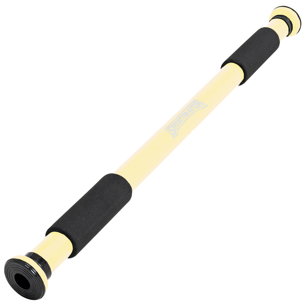 SPORTINATOR Klimmzugstange für Türrahmen 60 - 100 cm beige