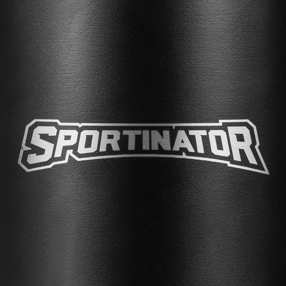 SPORTINATOR "Hydrated" Fitness Edelstahl Trinkflasche 2,2l schwarz