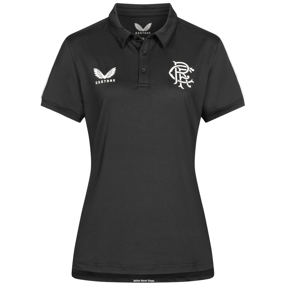 Glasgow Rangers FC CASTORE Kinder Polo-Shirt TF0524-BLACK