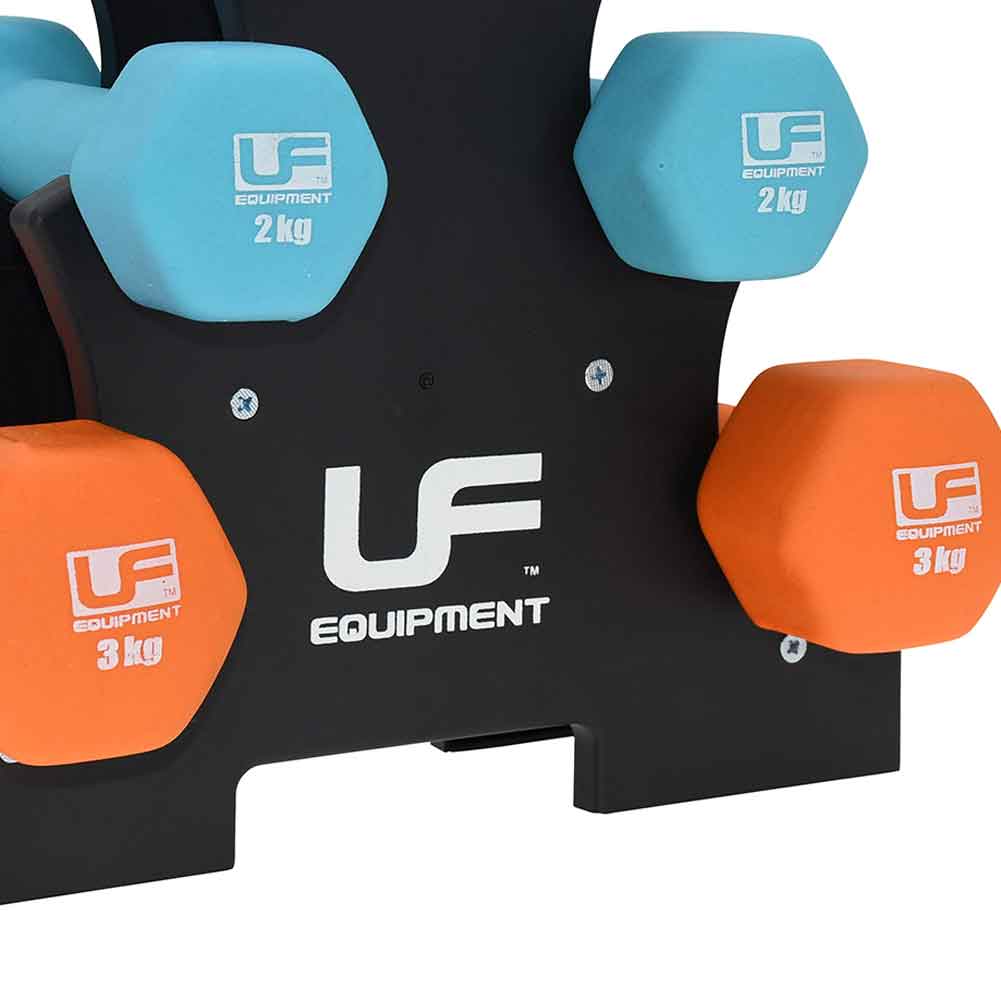 Urban Fitness Dumbbell Set 2 x 1kg, 2 x 2kg and 2 x 3kg UFW025