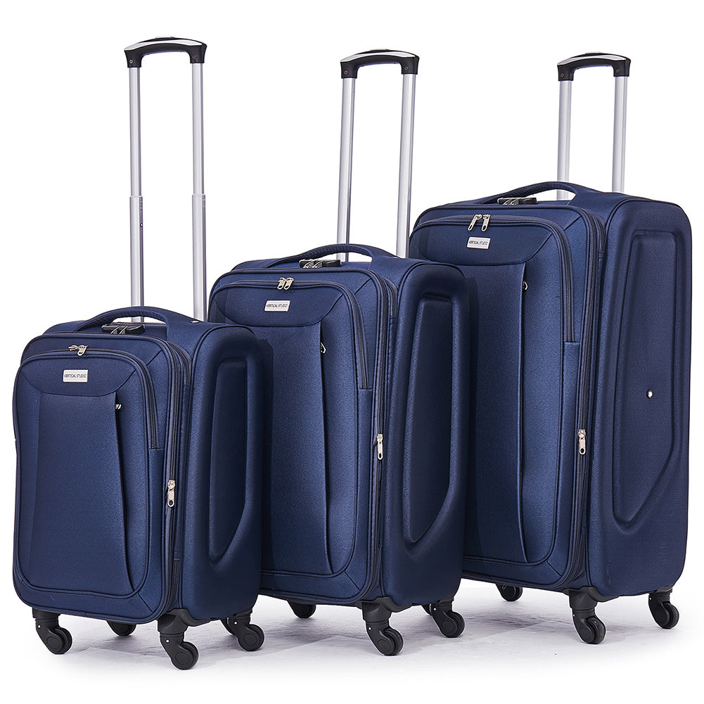 VERTICAL STUDIO "Tromso" 20" 24" 28" Stoffkoffer 3er-Set navy