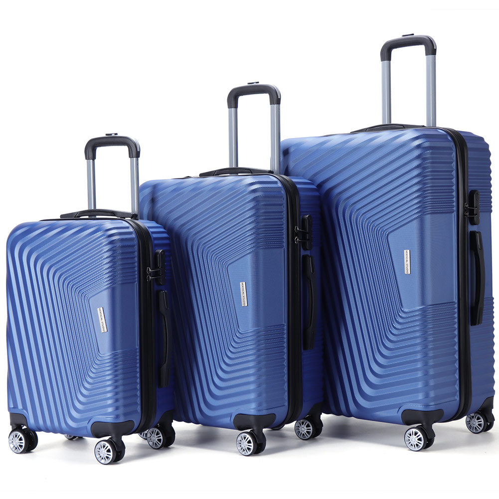 VERTICAL STUDIO "Stavanger" 20" 24" 28" Koffer 3er-Set dunkelblau