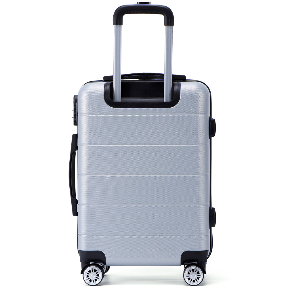 VERTICAL STUDIO "Aalborg" 20" 24" 28" Koffer 3-er Set silber
