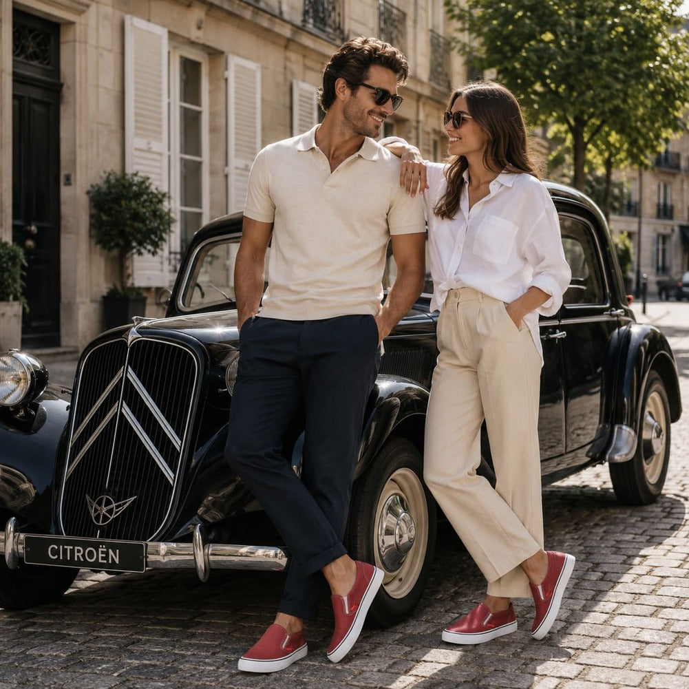 Citroën Unisex Slip-On Sneaker bordeaux Y100261-R077