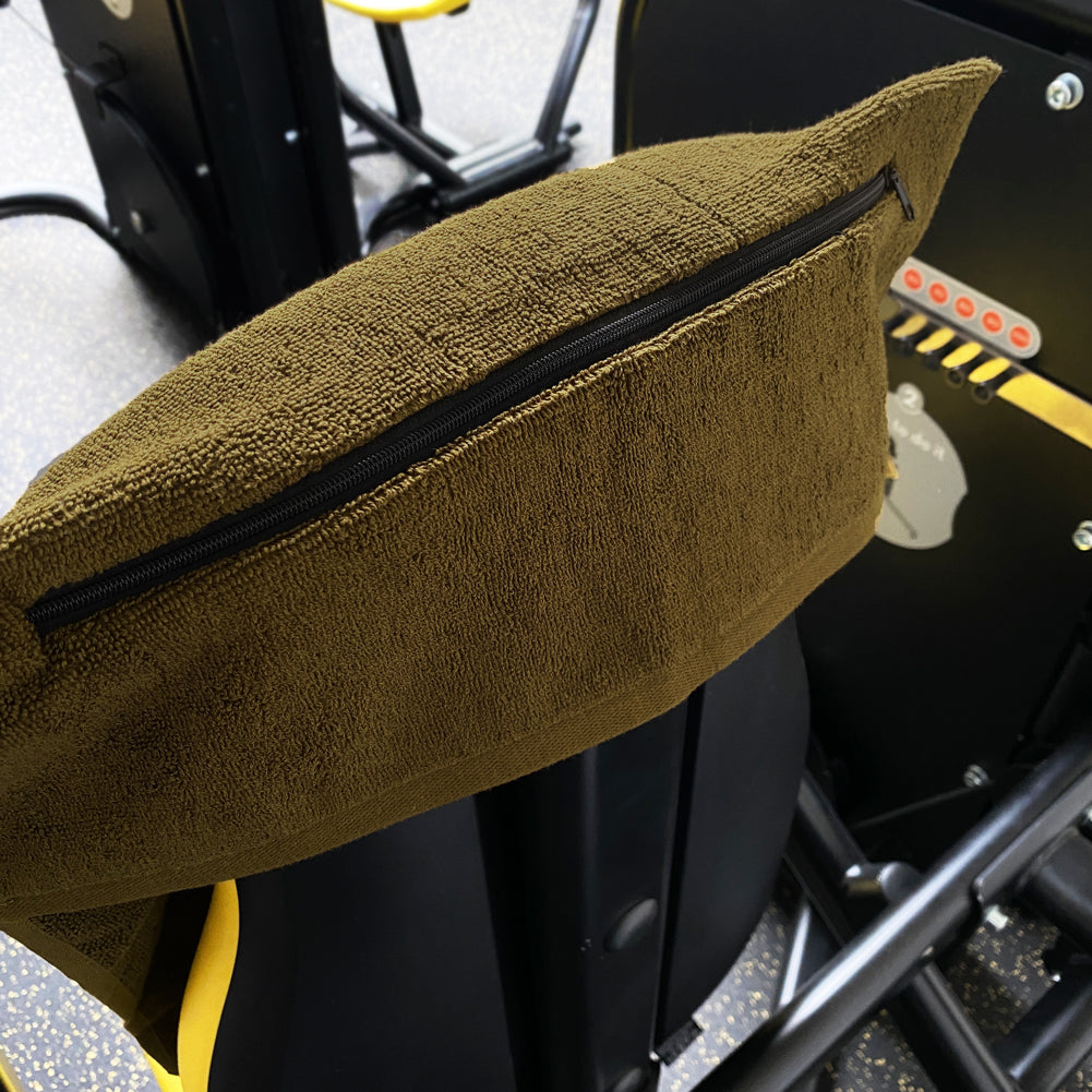 JELEX "100FIT" Fitness Towel with Zipped Pocket army green