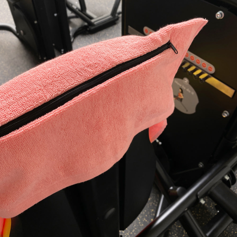 JELEX "100FIT" Fitness Towel with Zipped Pocket pink